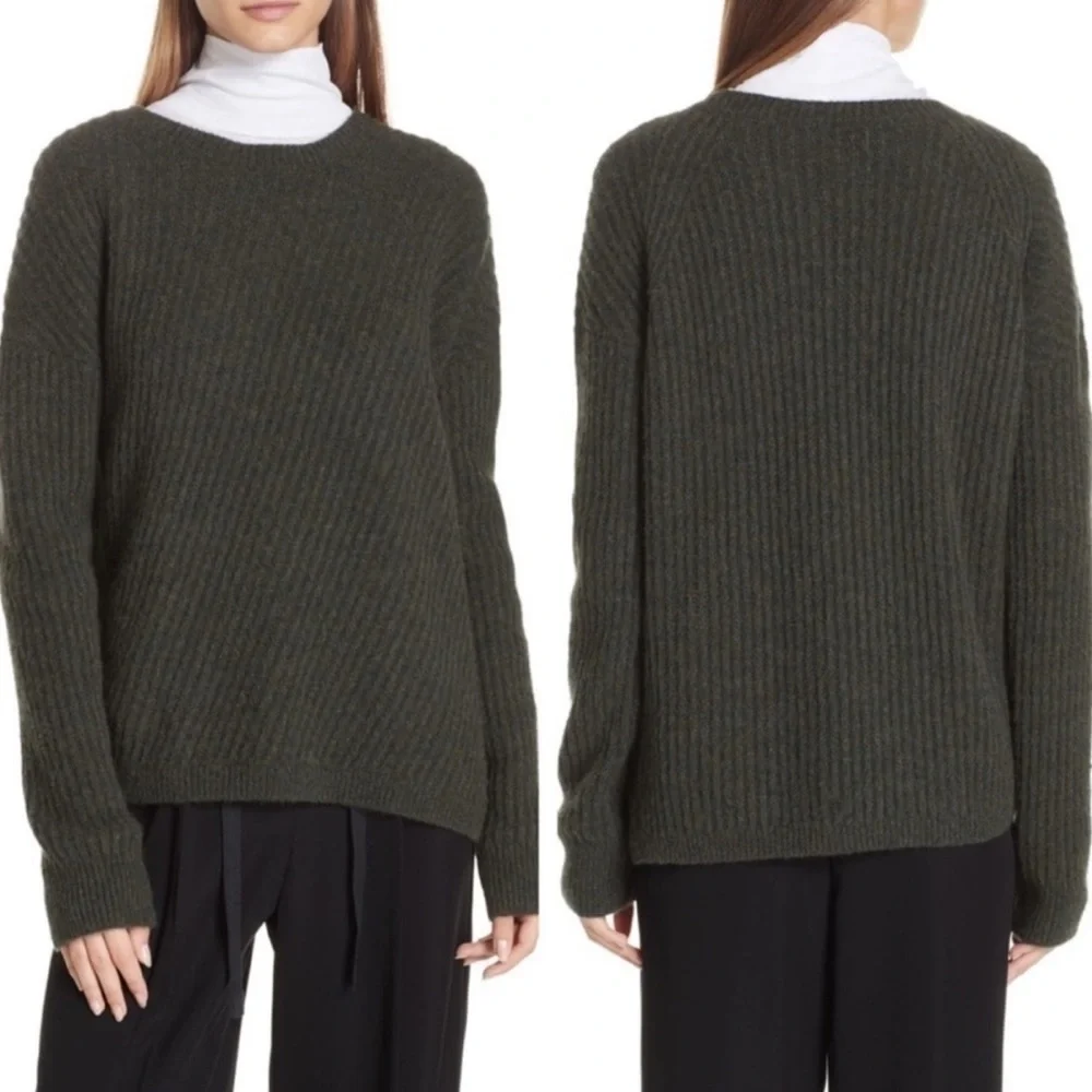 VINCE Side Split Ribbed Sweater - Picture 2 of 10